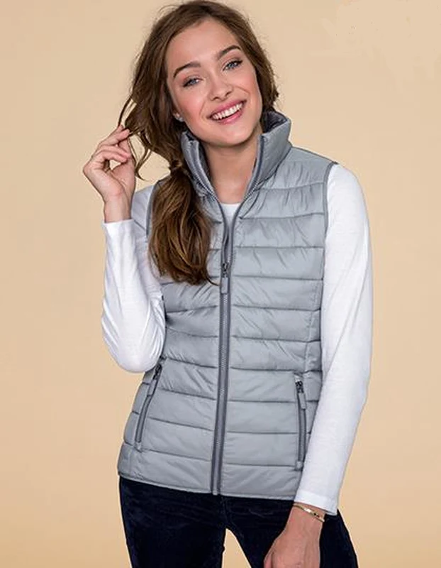 SOL'S - Wave Lightweight Dames Bodywarmer – Metal Grey