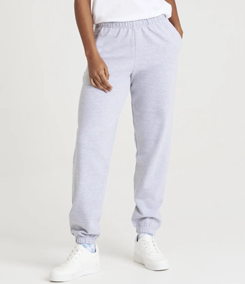 Just Hoods - College Cuffed Joggingbroek - Arctic White