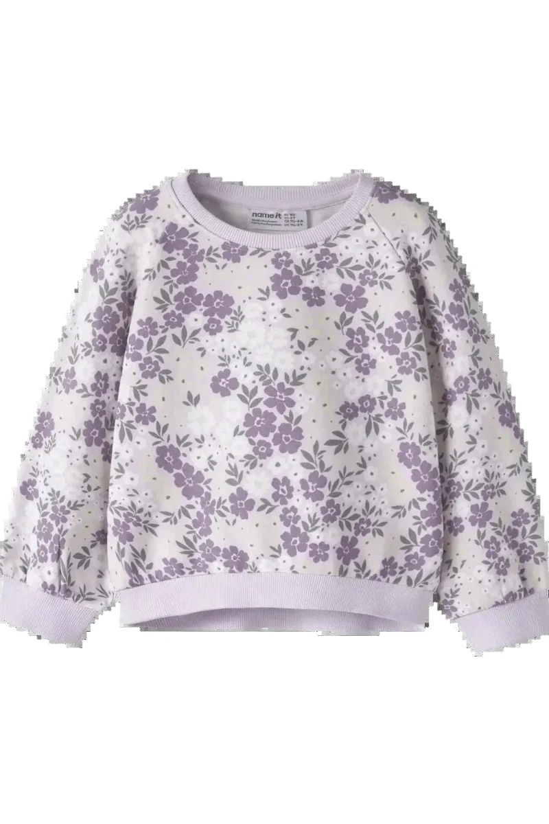 Name It - Nmfdartia Ls Nreg Sweat - 4956473 Lavender Fog