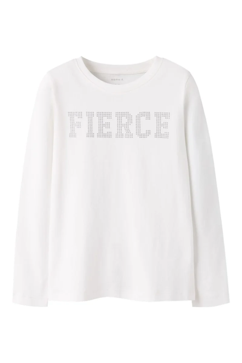 Name It - Nkfoula Ls Top - 4879788 Cloud Dancer