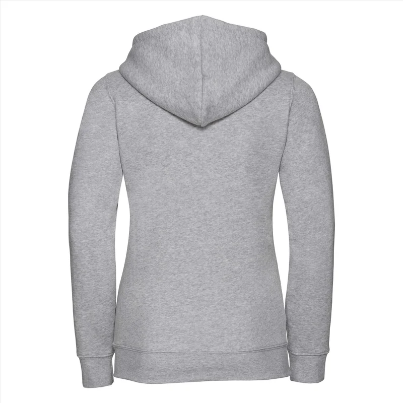 Russel - Authentic Hoodie met Rits Dames - Light Oxford (Heathe