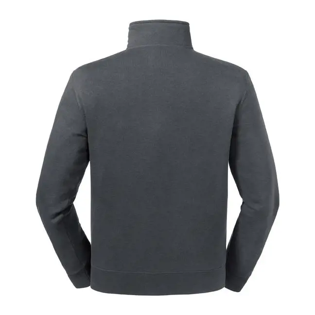Russell - Authentic 1/4 Zipped Sweater - Convoy Grey (Effen)