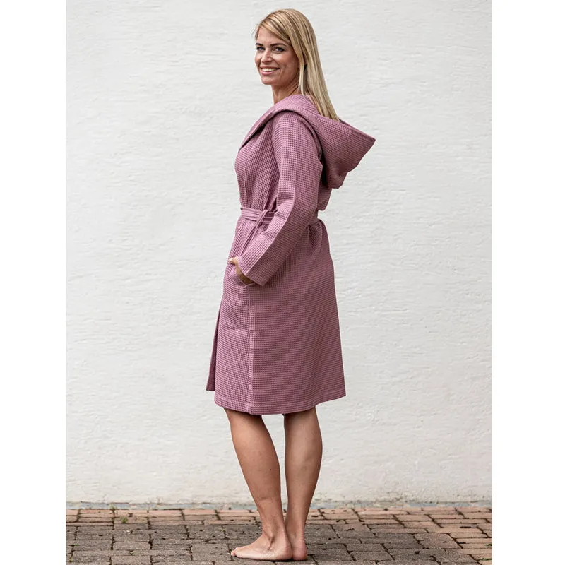ARTG - Badjas Waffle met Capuchon - Light Pink