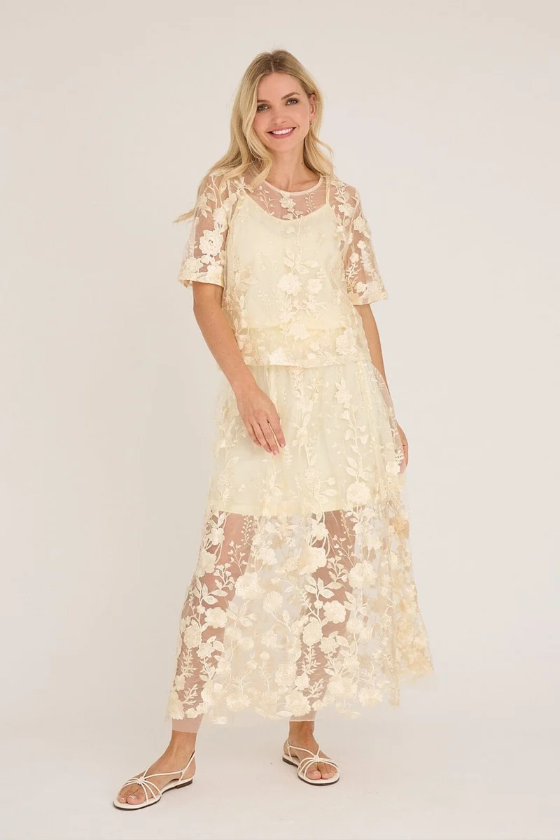 A-View - Fuschia Blouse AV4881 - 069 - Pale Yellow