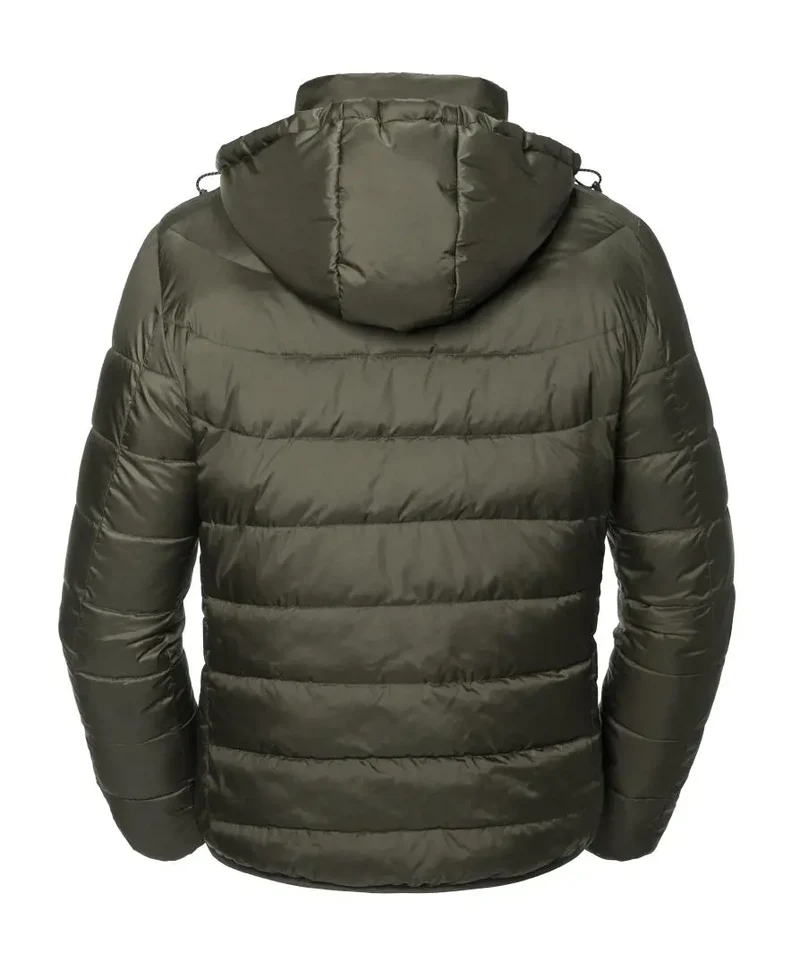 Russell - Hooded Nano Jacket - Dark Olive