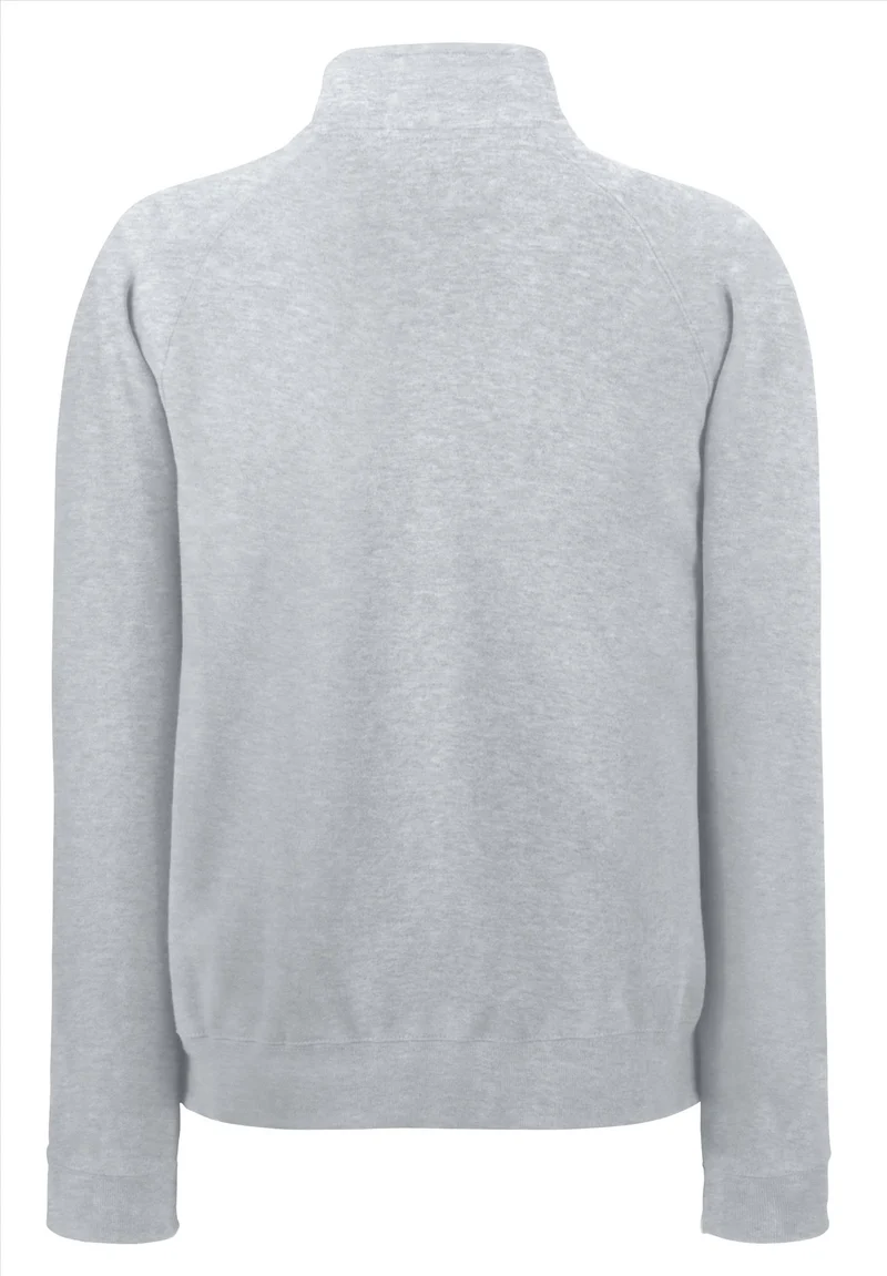 Fruit Of The Loom - Premium Sweater Met Rits - Heather Grey