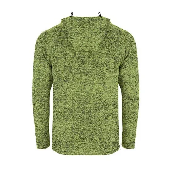 Roly - Everest Hoodie met Rits - Heather Mantis Green
