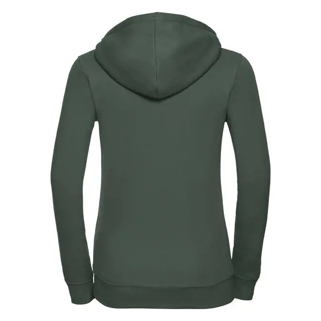 Russel - Authentic Hoodie met Rits Dames - Bottle Green