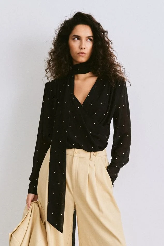Gestuz - Gzdorthie P Blouse 10911034 - 109160 - Khaki Dot
