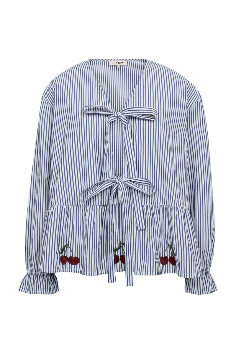 A-View - Alize Blouse AV8093 - 112 - Blue/White Stribe