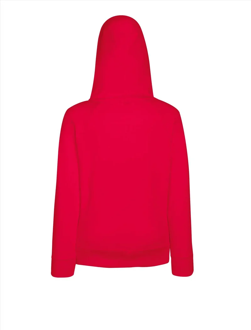 Fruit of the Loom - Classic Hoodie met Rits - Red