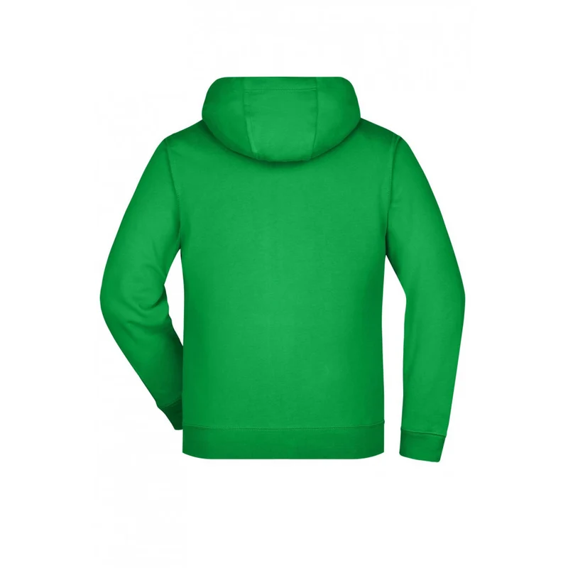 James & Nicholson - Double Face Dames Hoodie met Rits - Fern Green/Graphite (Effen)