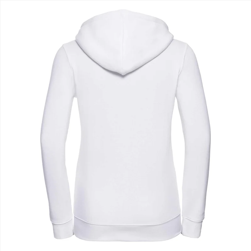 Russel - Authentic Hoodie met Rits Dames - White