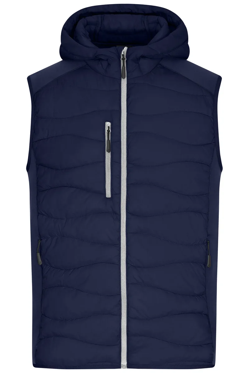 James & Nicholson - Hybrid Bodywarmer - Navy/Navy