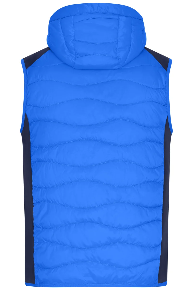 James & Nicholson - Hybrid Bodywarmer - Blue/Navy
