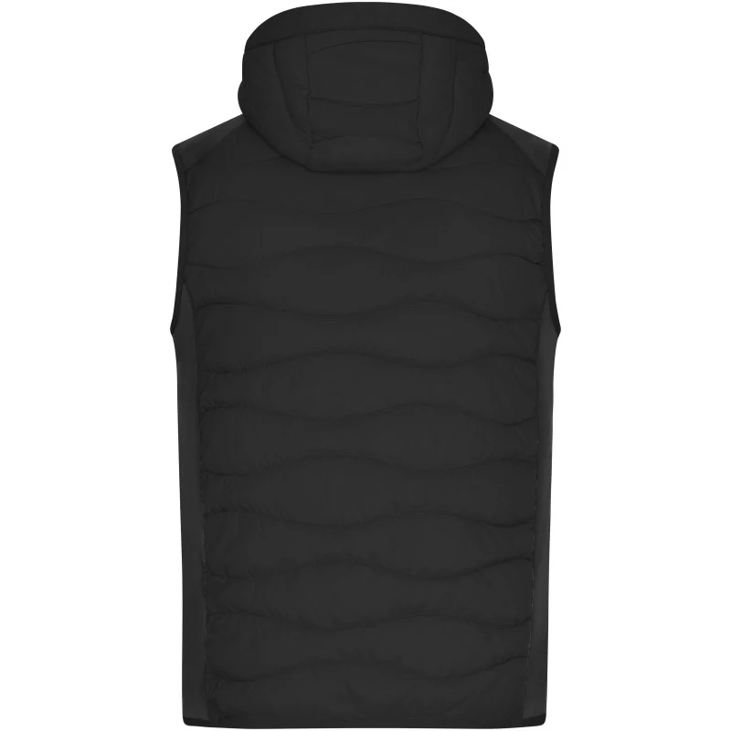 James & Nicholson - Hybrid Bodywarmer - Black/Black