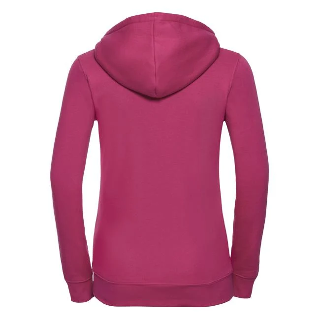 Russel - Authentic Hoodie met Rits Dames - Fuchsia