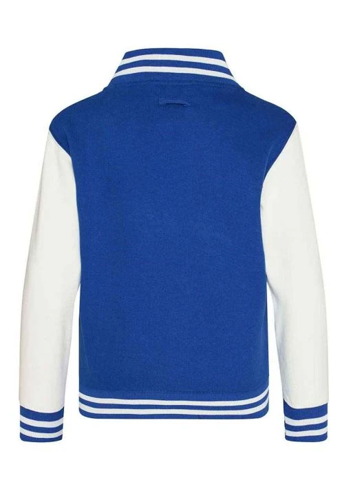 Just Hoods - Kids´ Varsity Jacket - Royal Blue / White