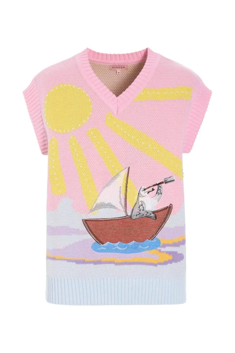 Hunkøn - Bubbles Vest 26001 - Pink Sea