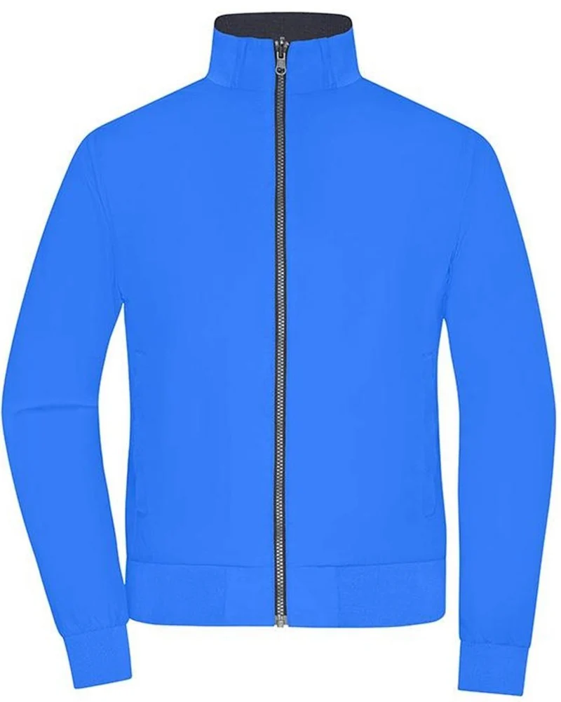 James & Nicholson - Reversible Sweater met Rits - Navy/Blue