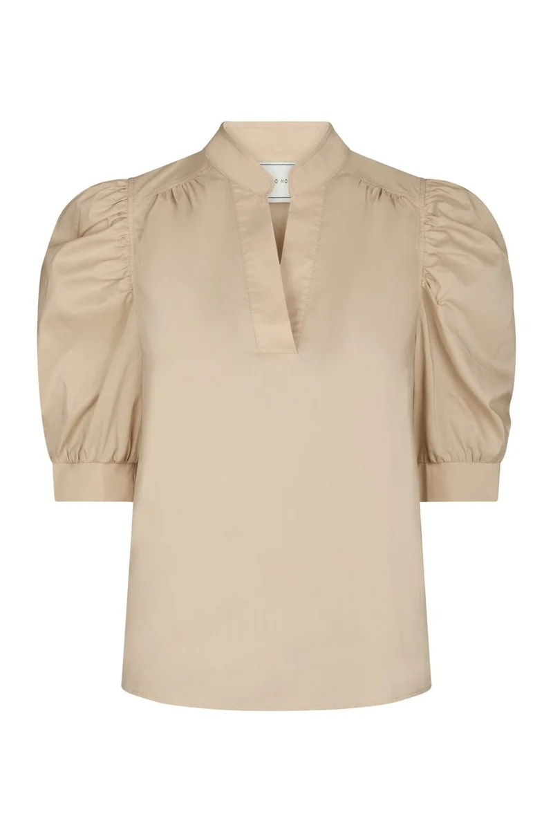 Neo Noir - Roella Poplin Blouse 164283 - 125 - Dark Sand