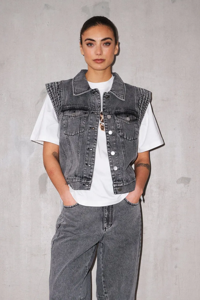 Gossia - Minnago Vest G2978 - Grey Washed