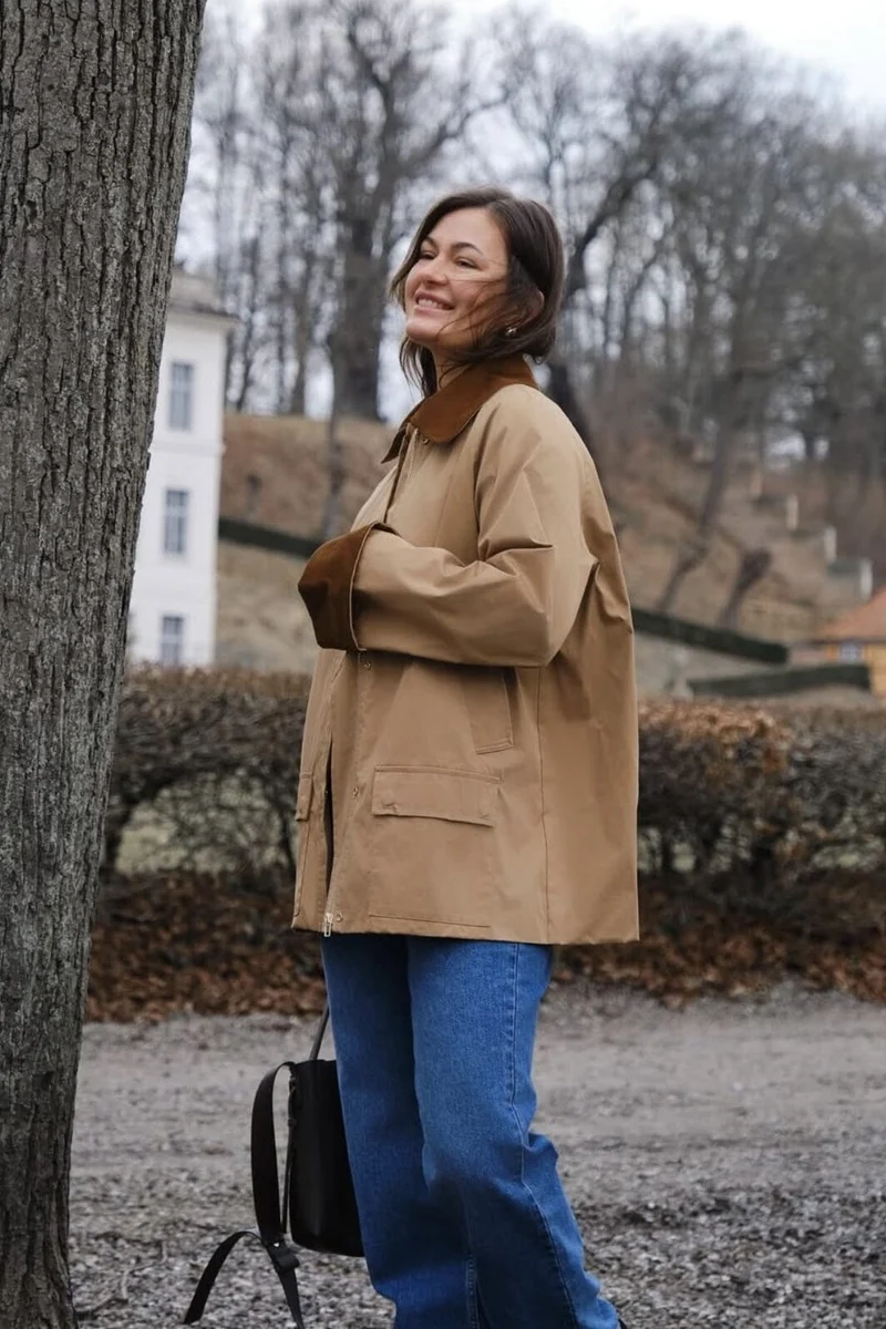 Neo Noir - Anastacia Cord Jacket 162515 - Dark Tan