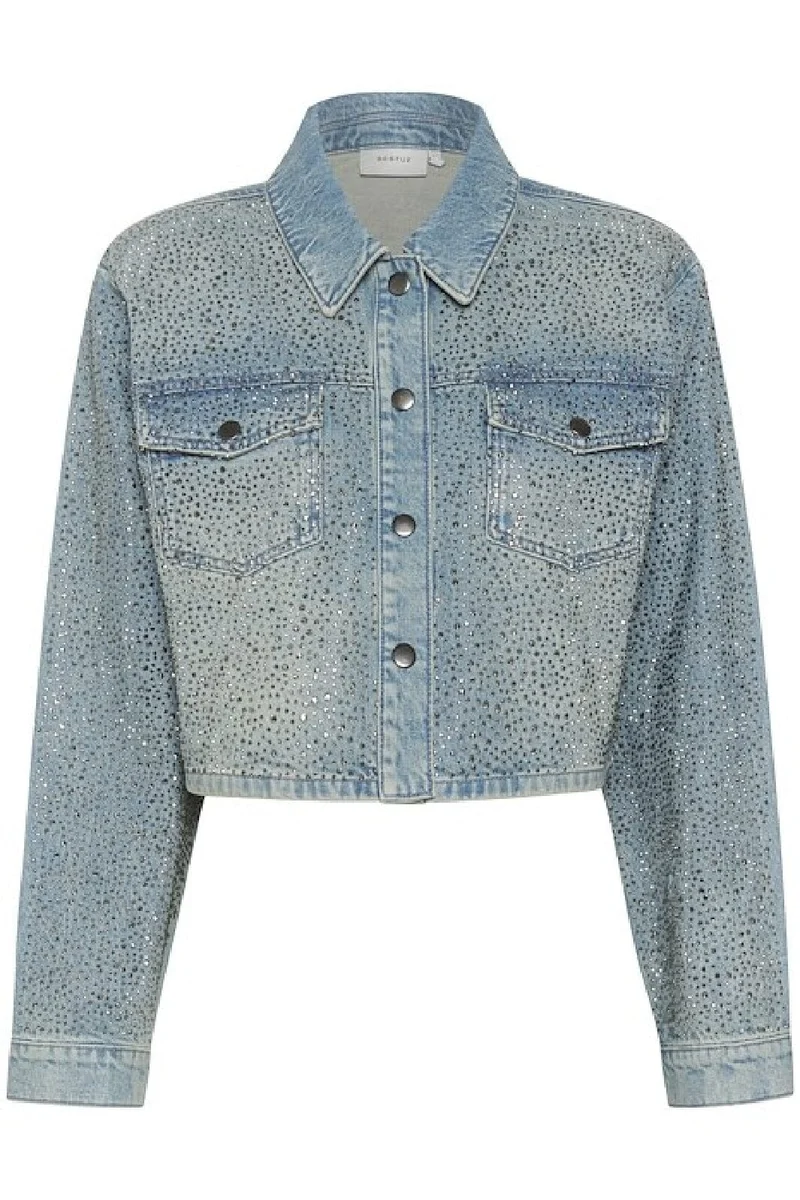 Gestuz - NadivaGZ jacket - Mid blue washed