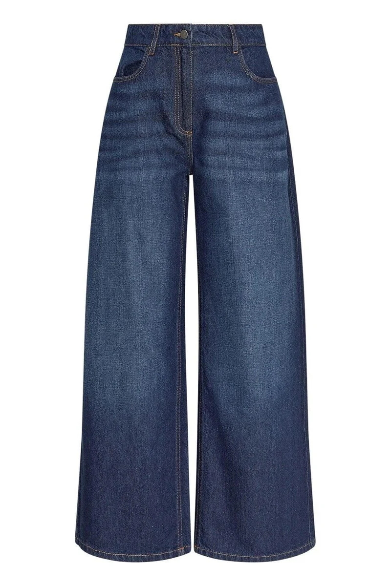 MSCH Copenhagen - Mschadna Alena Pants 19715 - Dark Blue Wash
