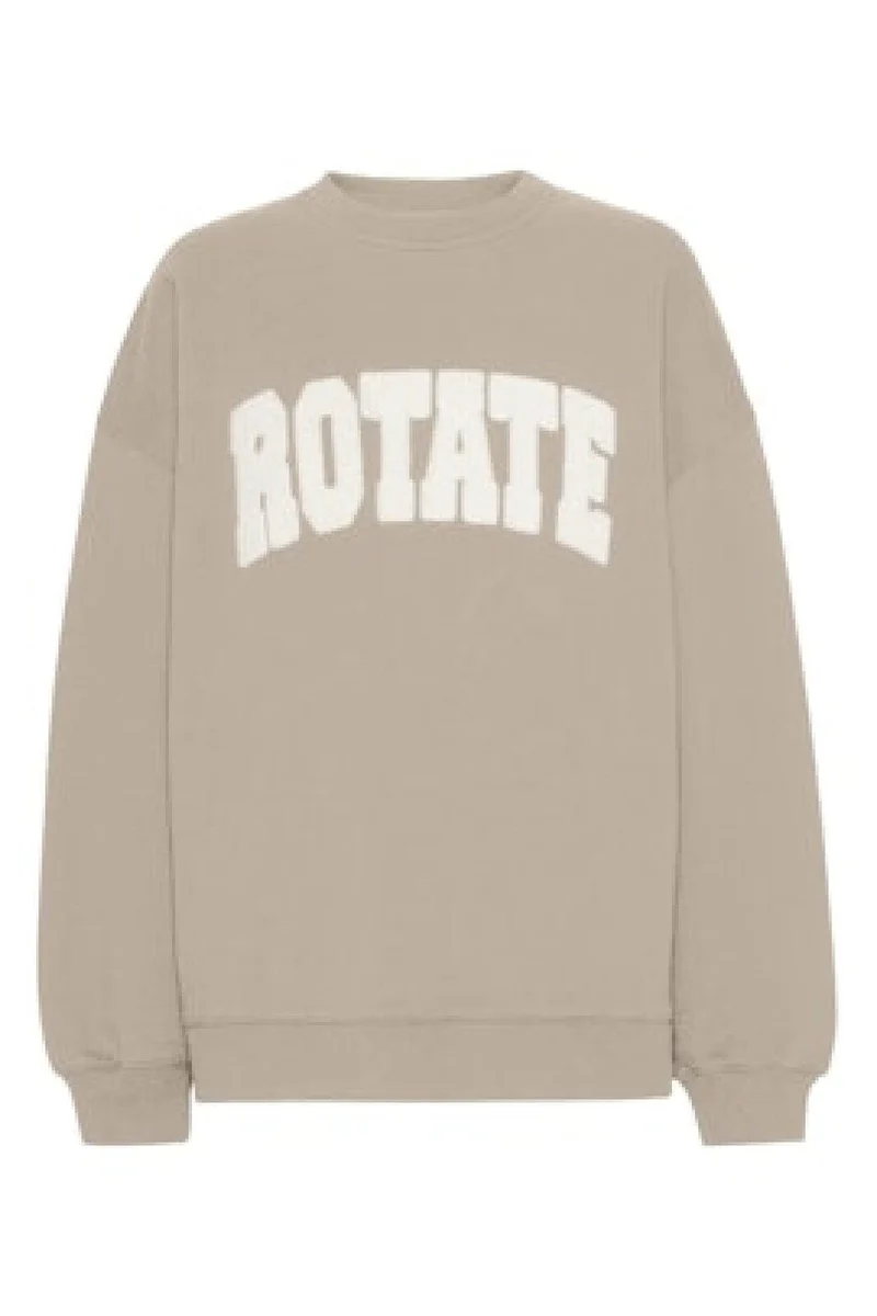 Rotate - Heavy Sweat Crewneck 115316532 - Cement