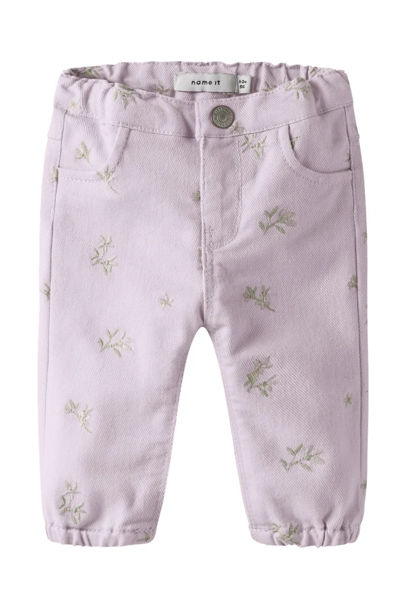 Name It - Nbfrose Loose Twi Pant 1717-Yf B - 4994916 Dawn Pink Flower Emb
