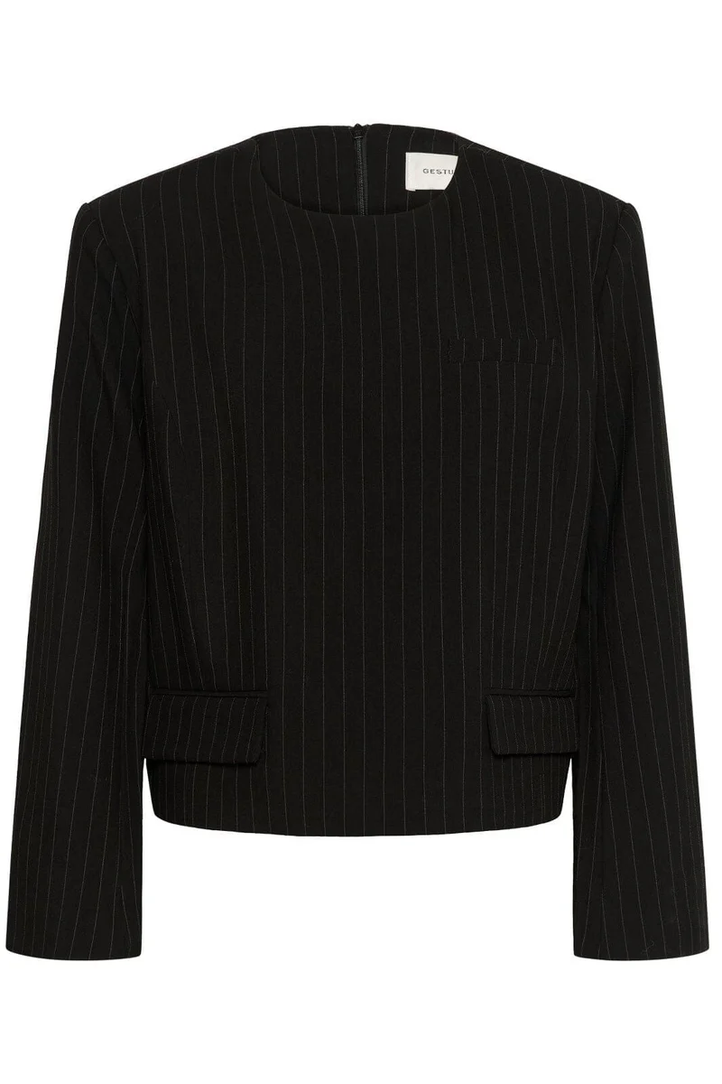 Gestuz - Gzjoelle Blouse 10910883 - 105270 - Black Pinstripe