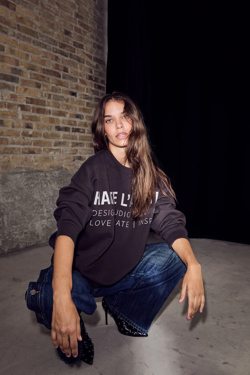 Haute L'Amitié - Studio Logo Sweat HL10446 - Antracit