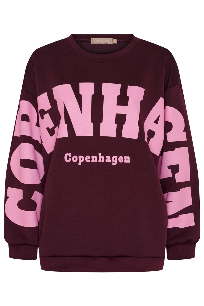 Marta Du Chateau - Chibiscus Sweatshirt 22659 - Bordeaux