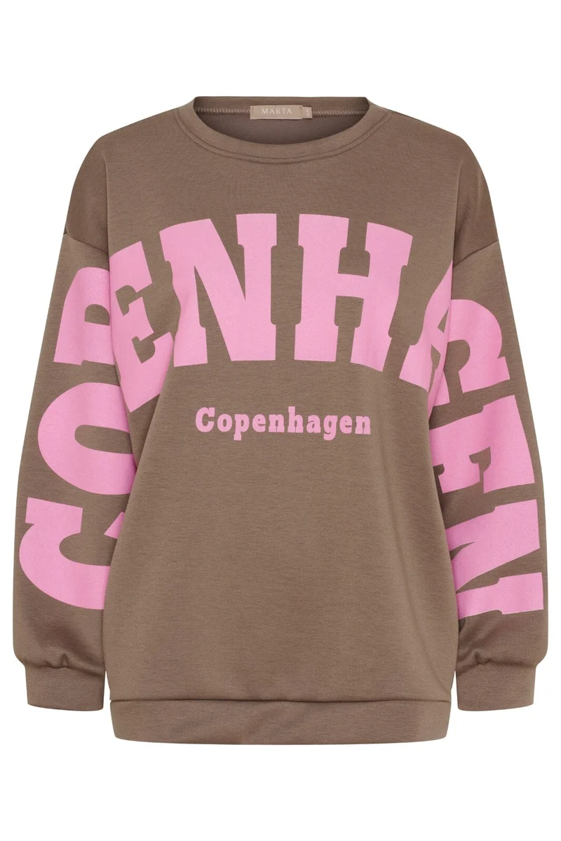 Marta Du Chateau - Chibiscus Sweatshirt 22659 - Fango