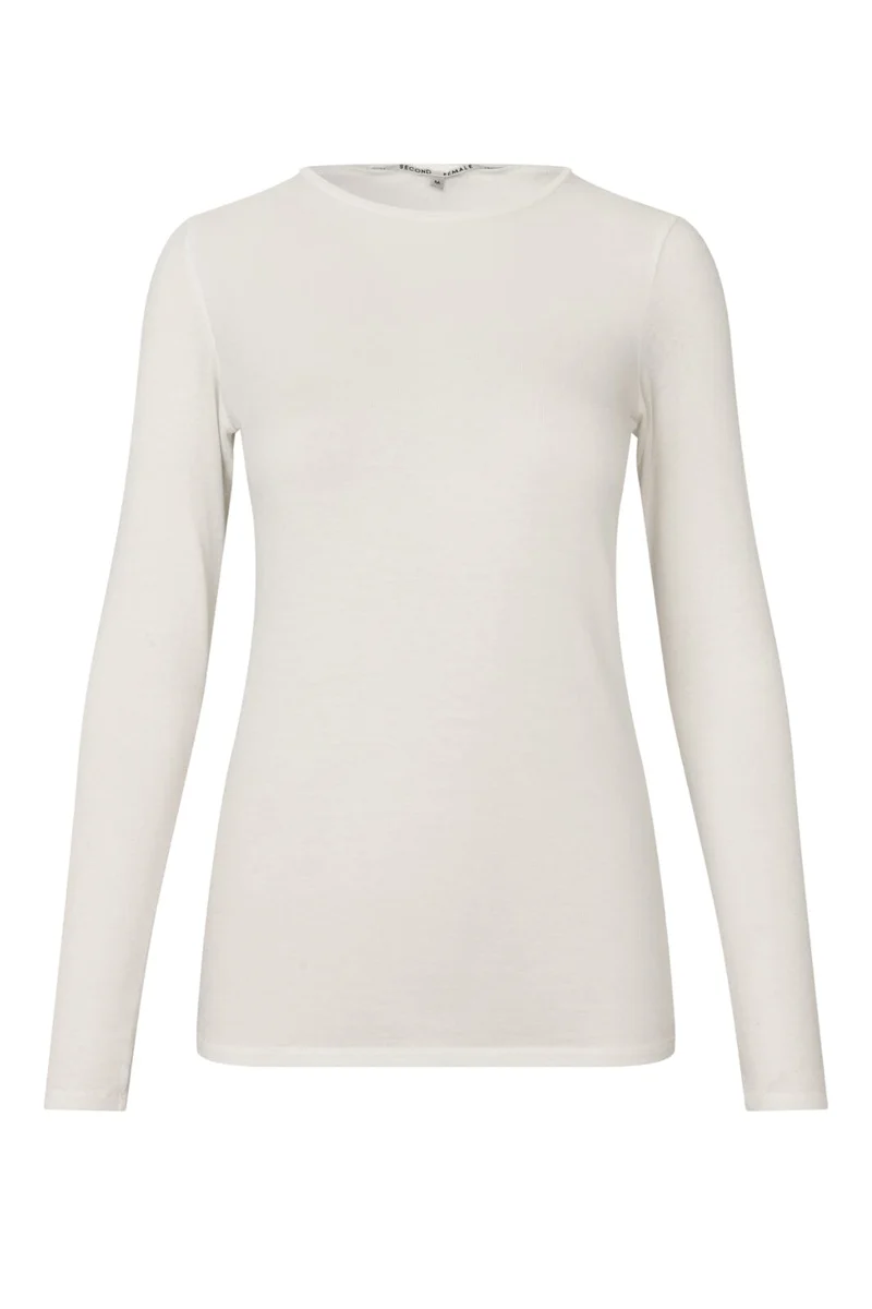 Second Female - Matima O-Neck Tee 55473 - 1002 Off white
