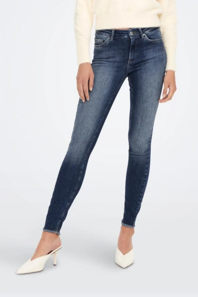 Only - Onlblush Mid Sk - 3972348 Medium Blue Denim