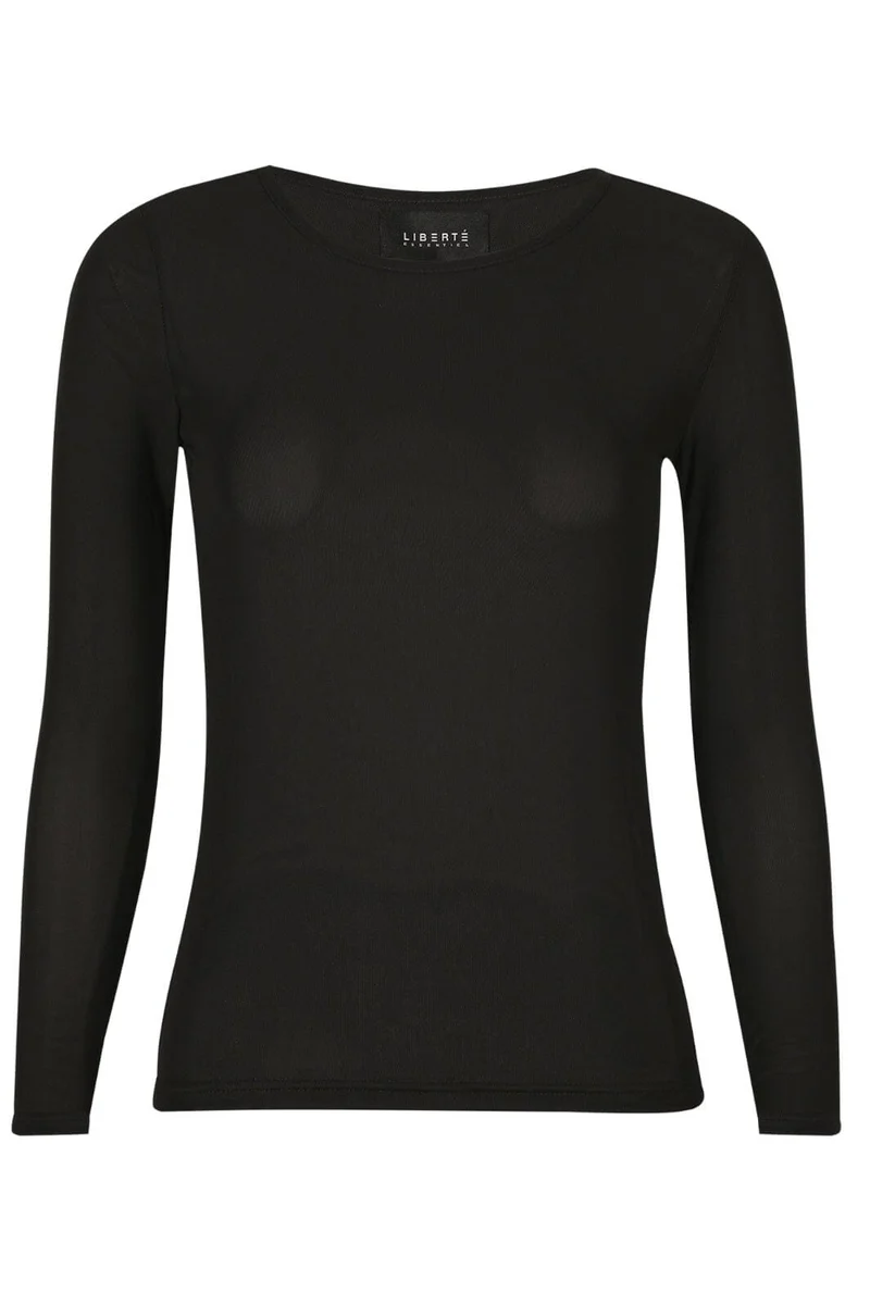 Liberte - Mesh Ls Tshirt 22065 - Black