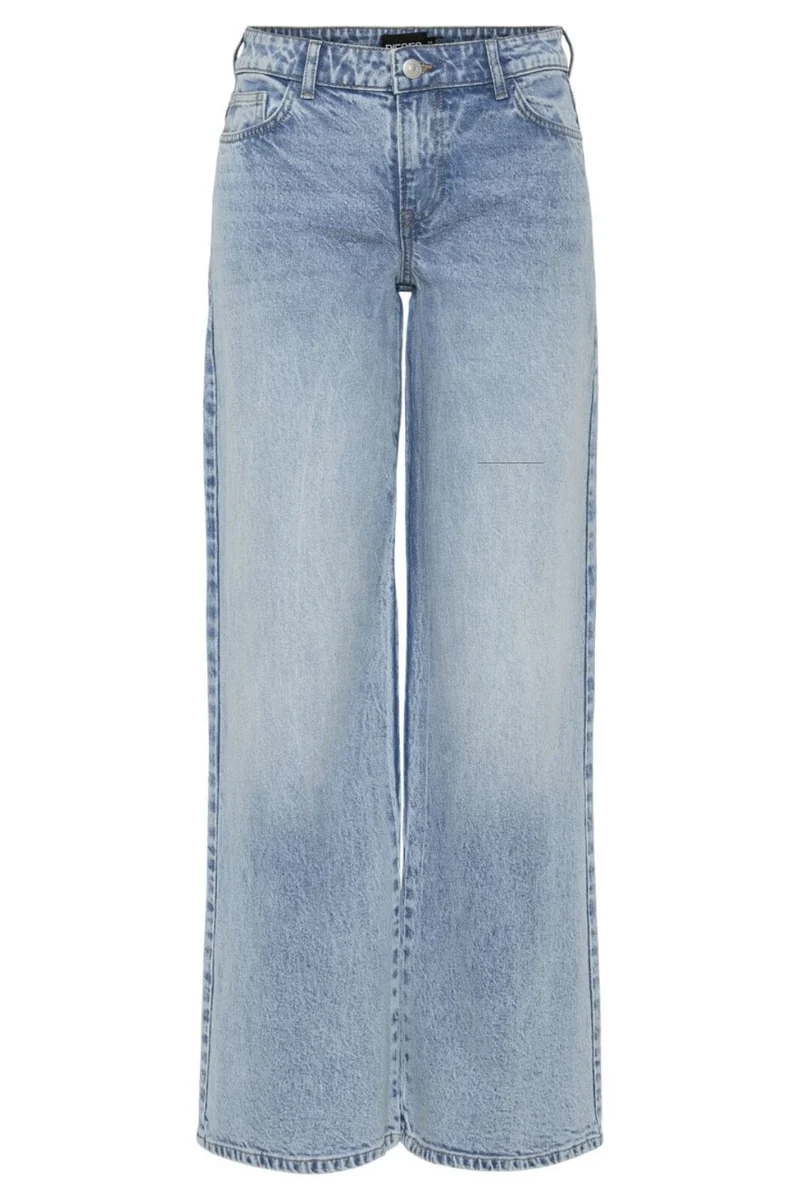 Pieces - Pcselma Lw Wide Jeans Lb - 4622362 Light Blue Denim
