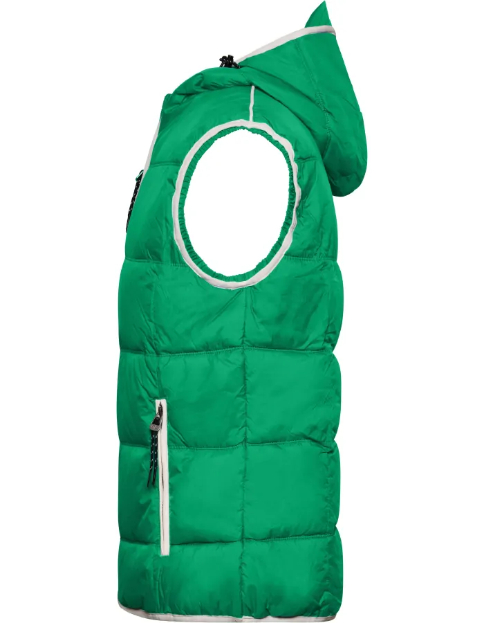 James & Nicholson - Maritime Bodywarmer - Irish Green/White