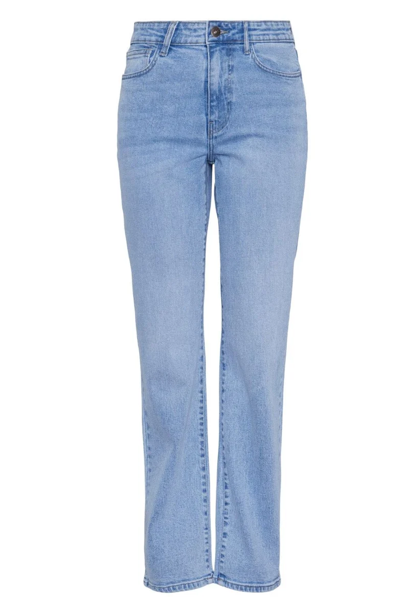 Pieces - Pckelly Straight Jeans Lb302 - 4438668 Light Blue Denim