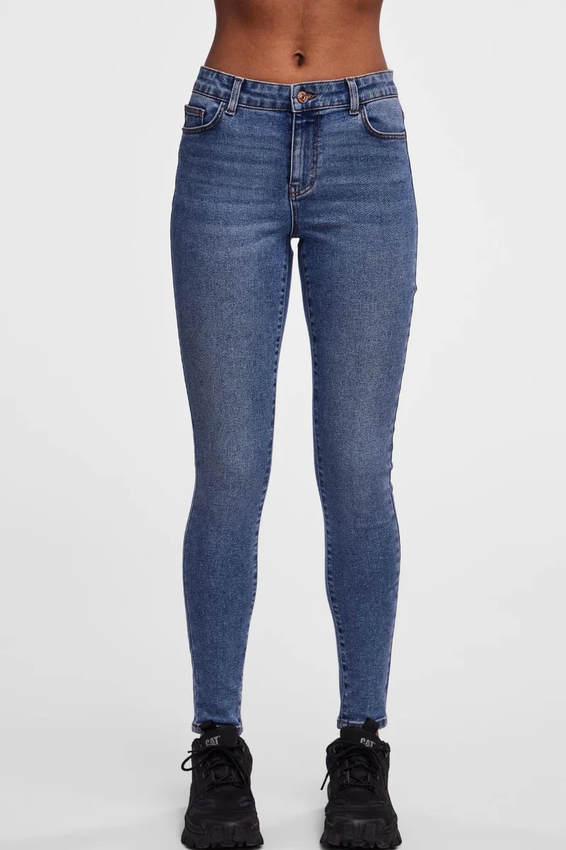 Pieces - Pcdana Skinny Jeans Mb402 - 4438612 Medium Blue Denim