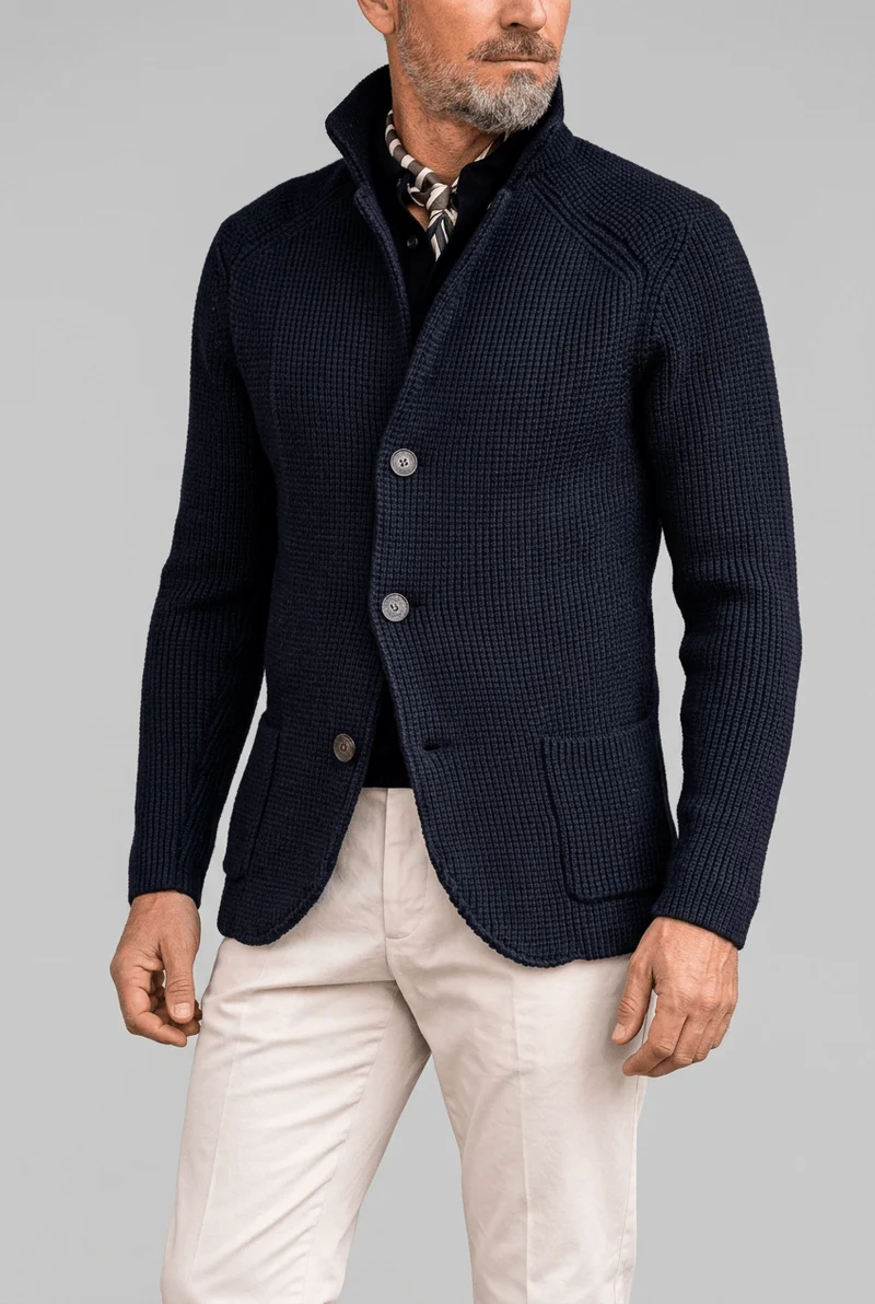 Heren Vest | Opstaande kraag & Knoopsluiting