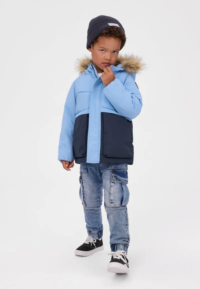 Boys' colour-block padded parka