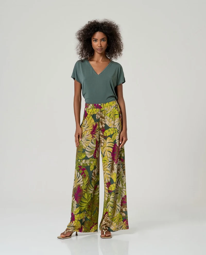Surkana Wide Leg Pants Green