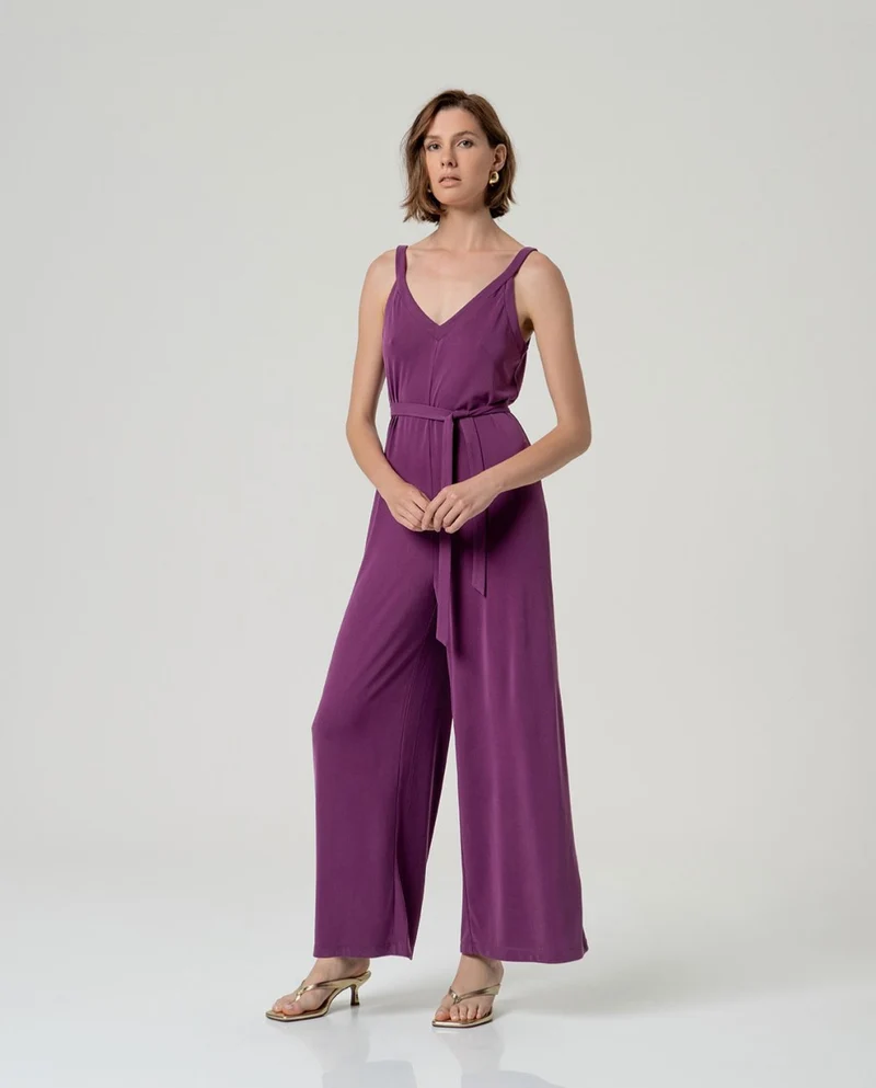Surkana Strap Jumpsuit Purple